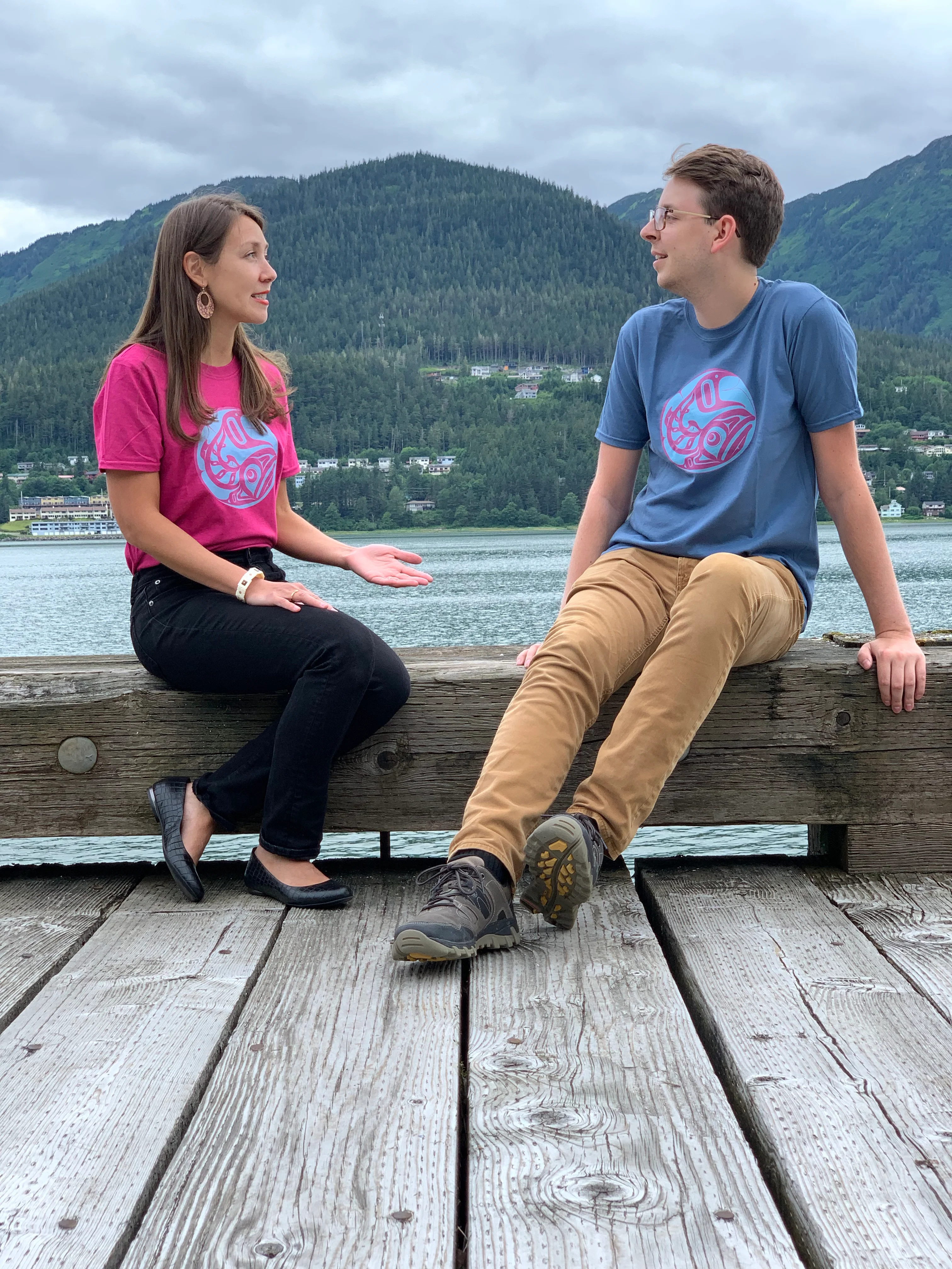 Circle Salmon Tee (Printed in Alaska!) - Image 4