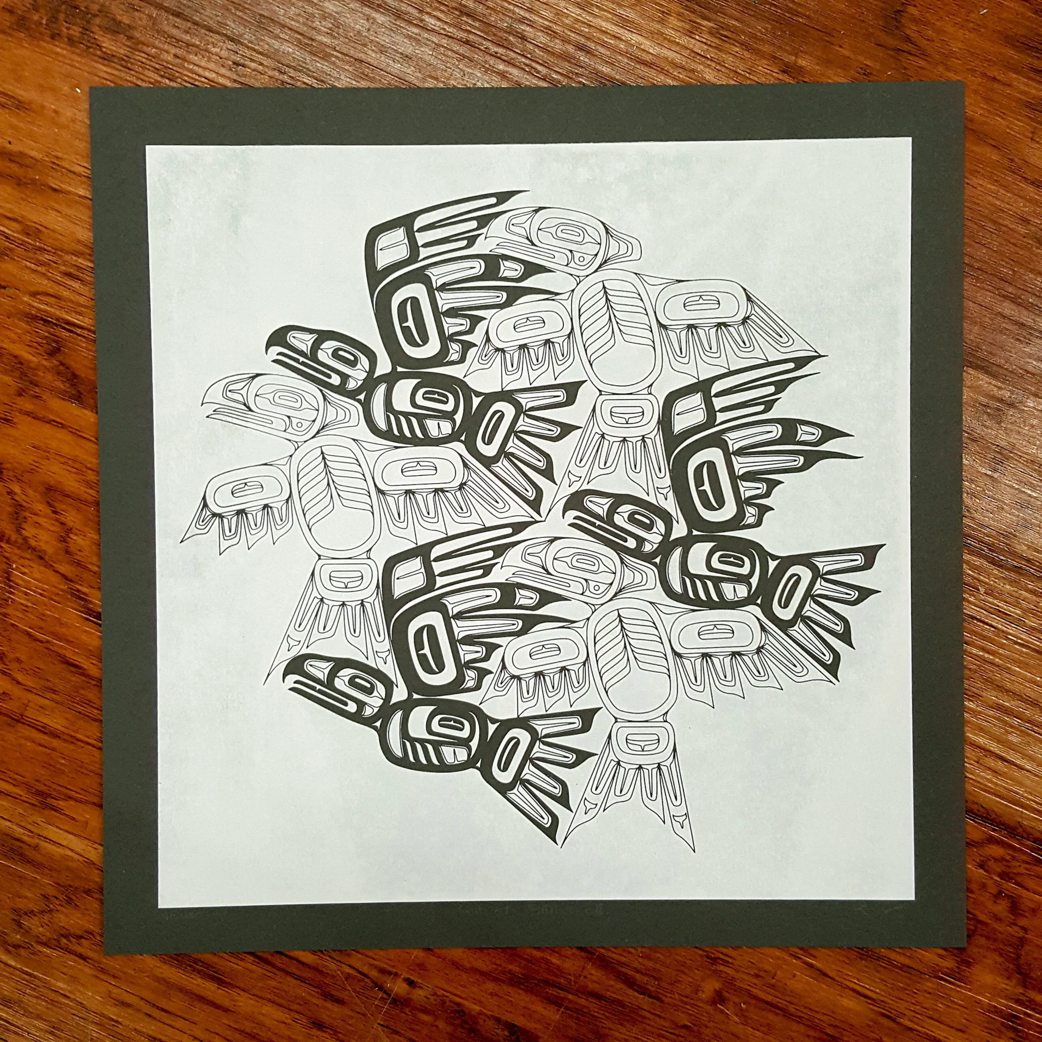 Eagle Raven Tessellation Silkscreen Print