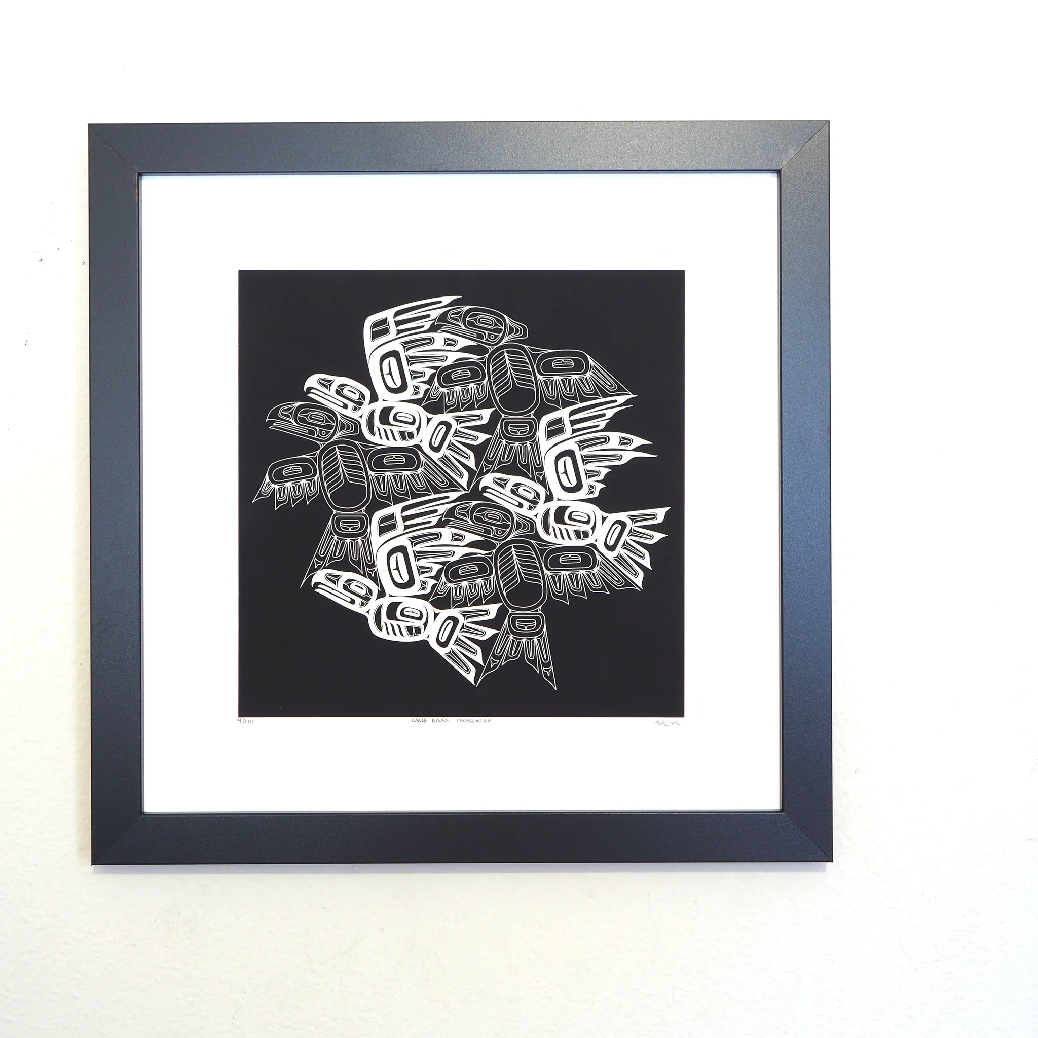 Eagle Raven Tessellation Silkscreen Print - Image 2