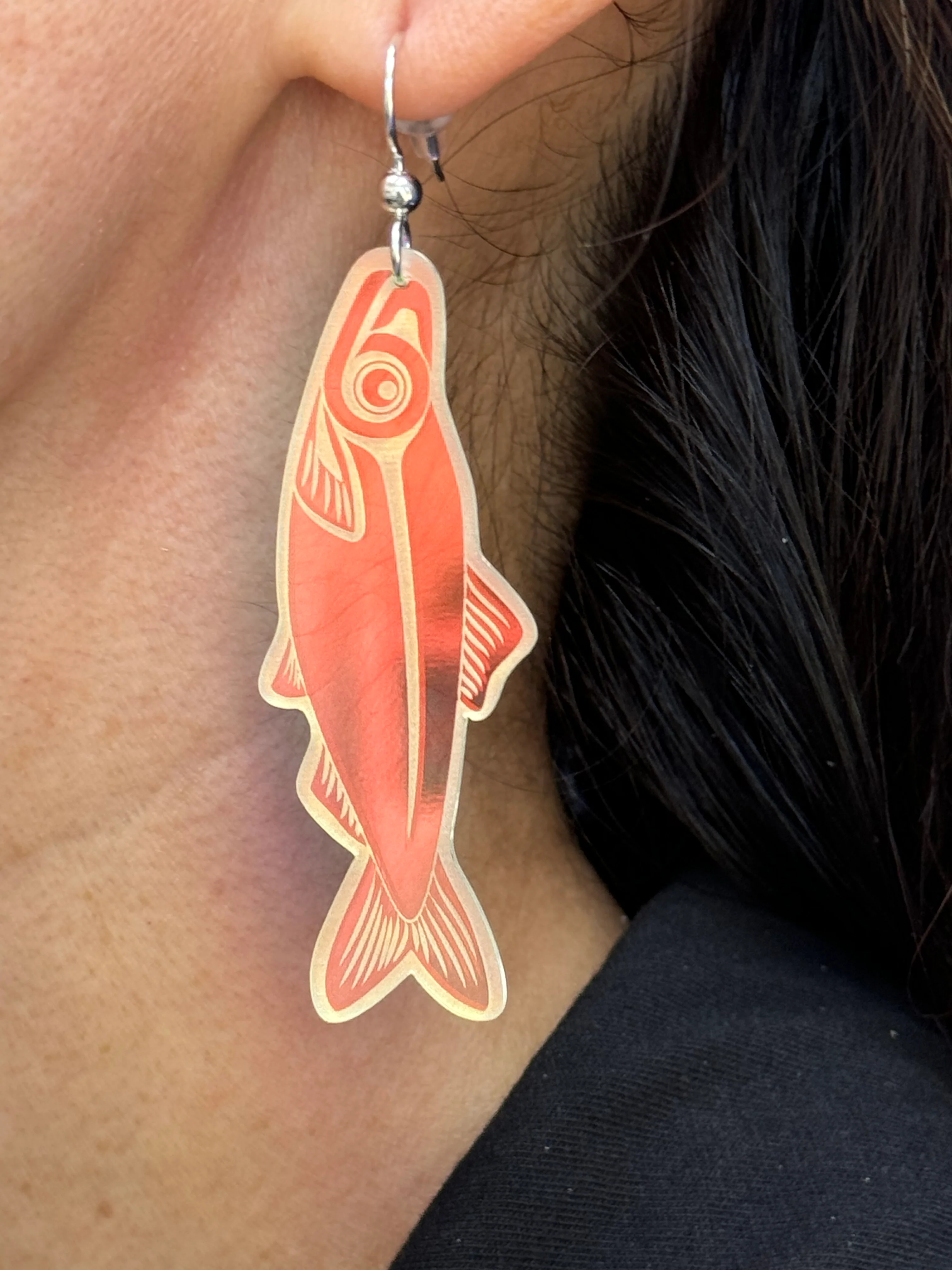 Herring Earrings with Argentium® Silver Ear Wire - Image 5
