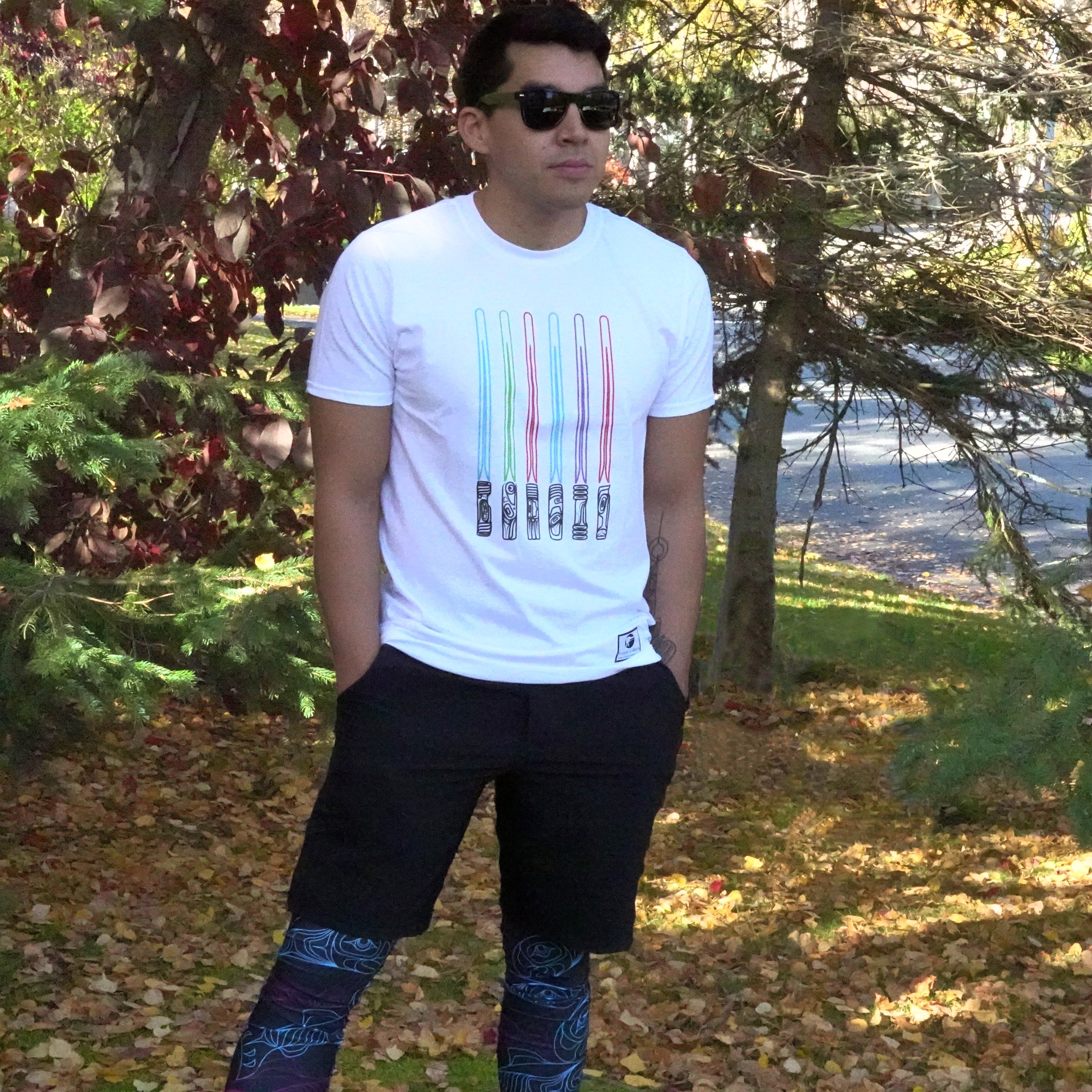 Lightsaber Tee (Printed in Alaska!) NEW DESIGN UPDATE - Image 2