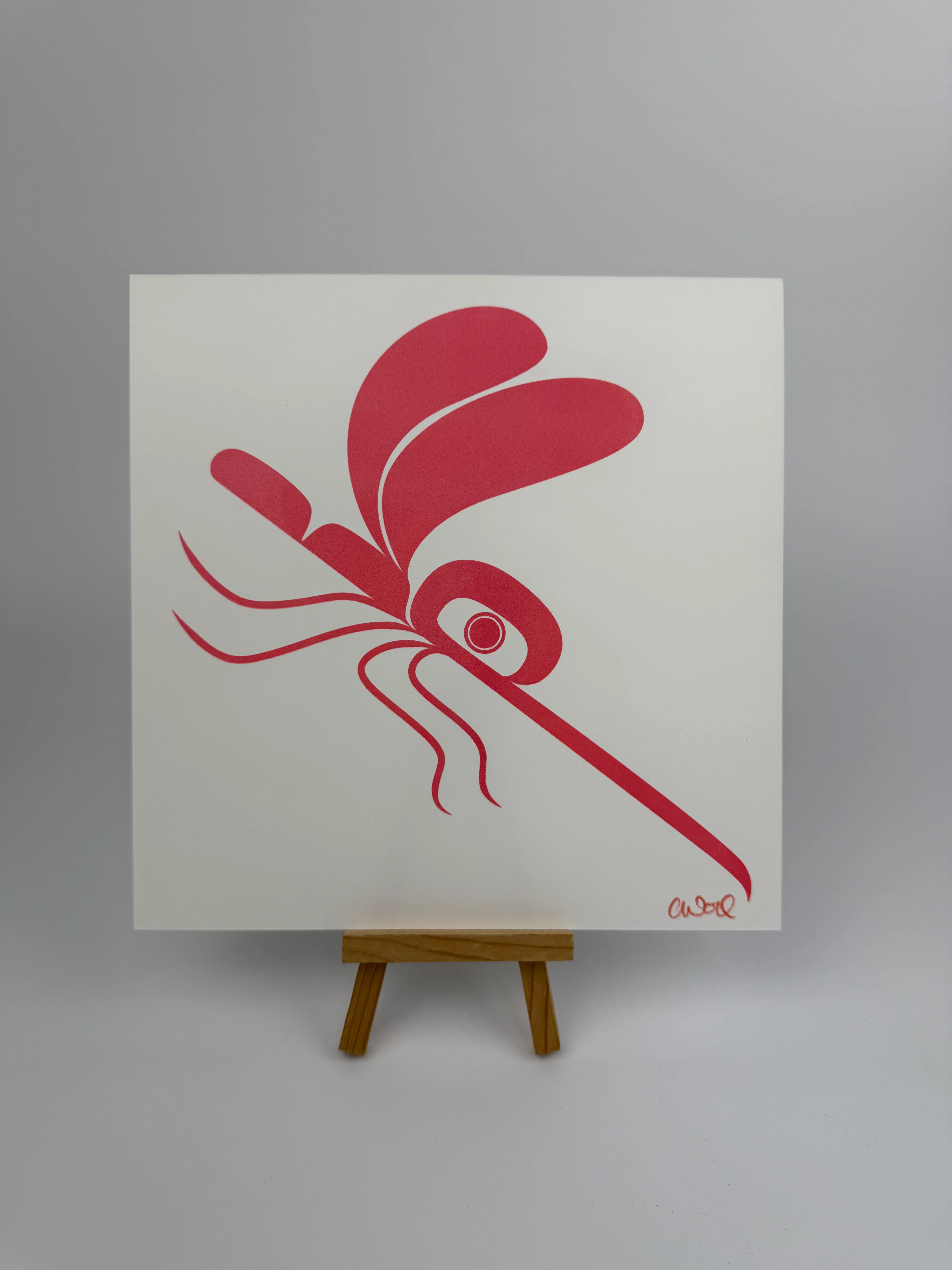 Miss Quito Silkscreen 8" x 8" - Image 2