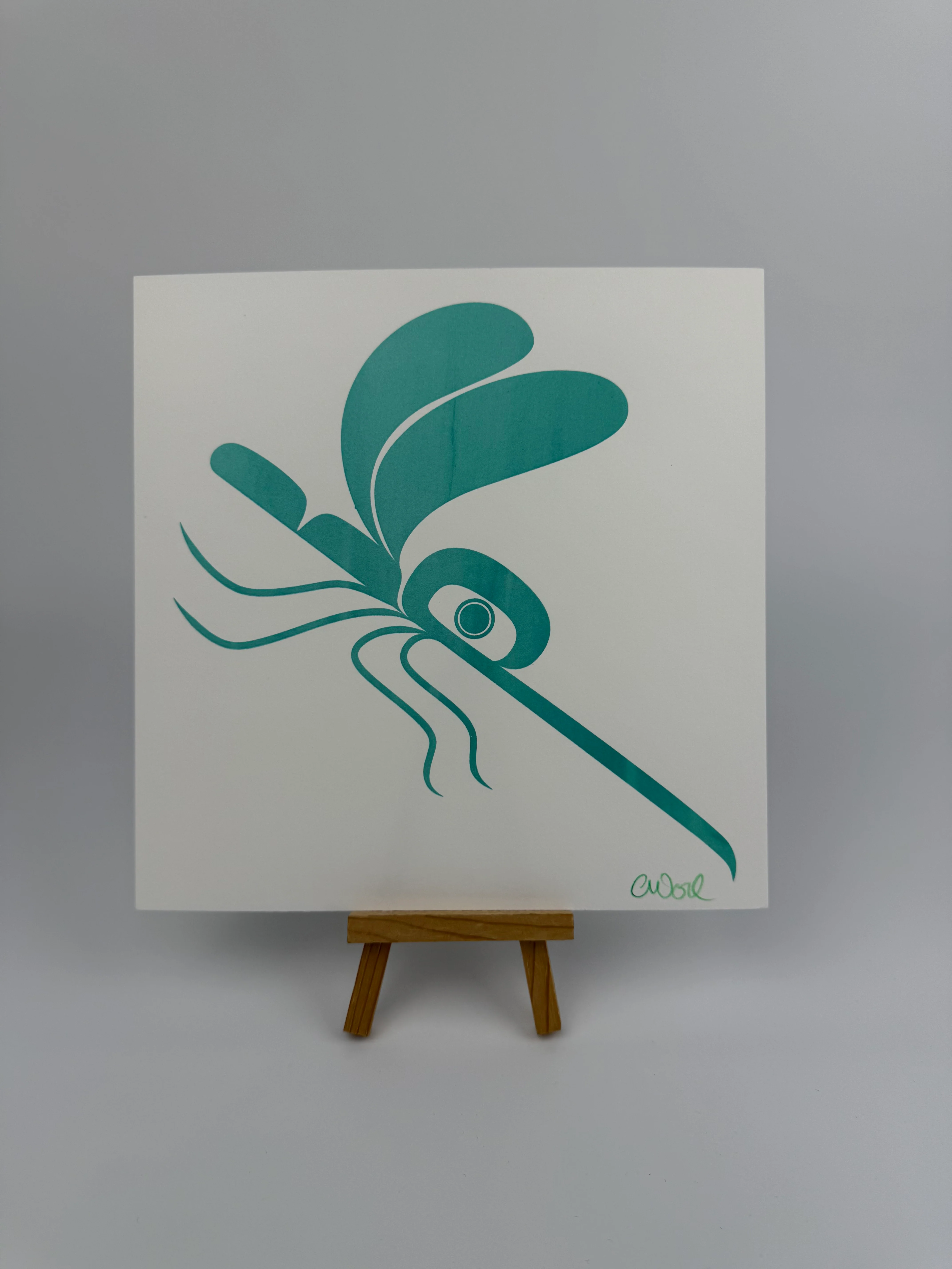 Miss Quito Silkscreen 8" x 8" - Image 4