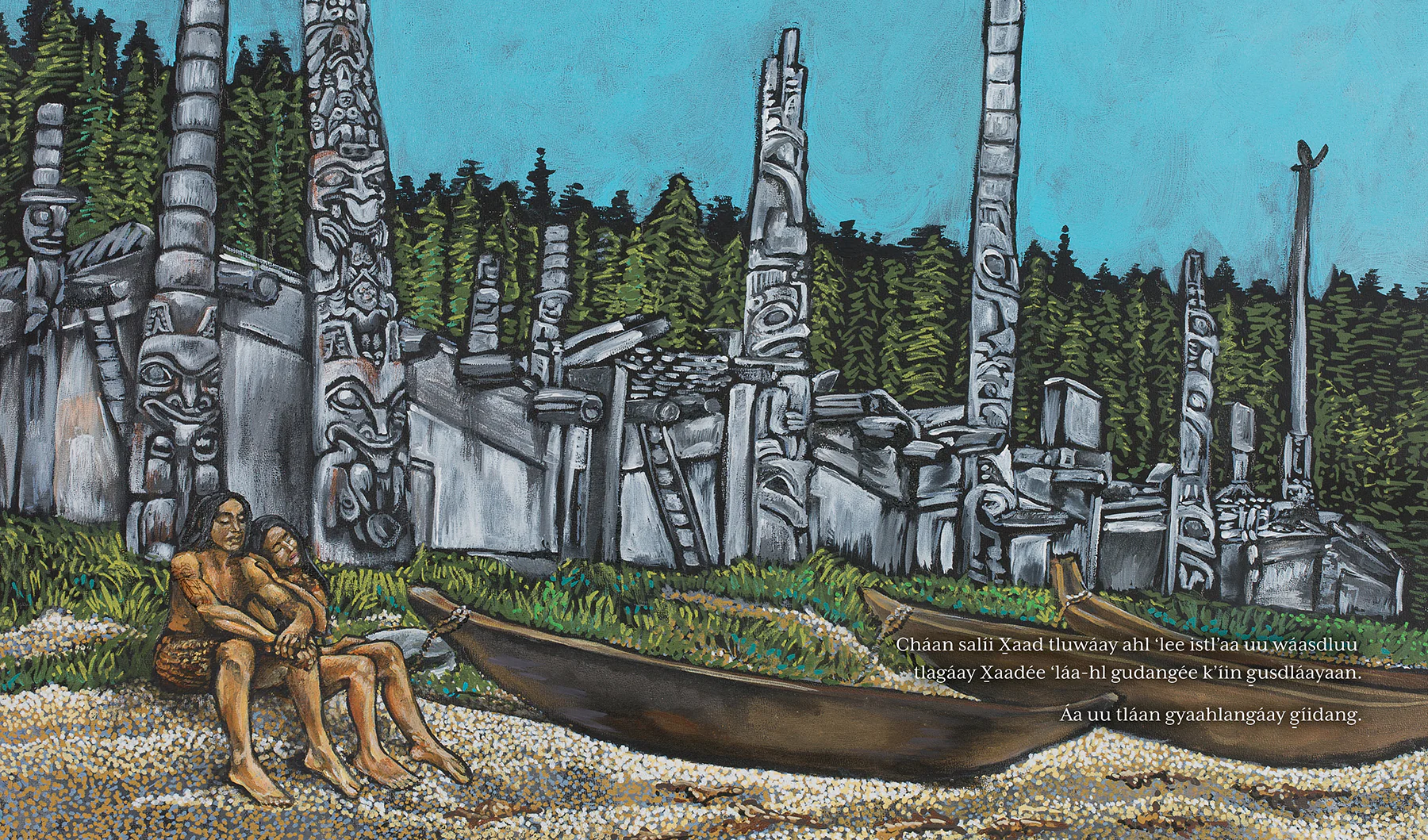 Nang Jáadaa Sg̱áana ‘Láanaa aa Isdáayaan (The Woman Carried Away by Killer Whales - Written in Haida) - Image 5