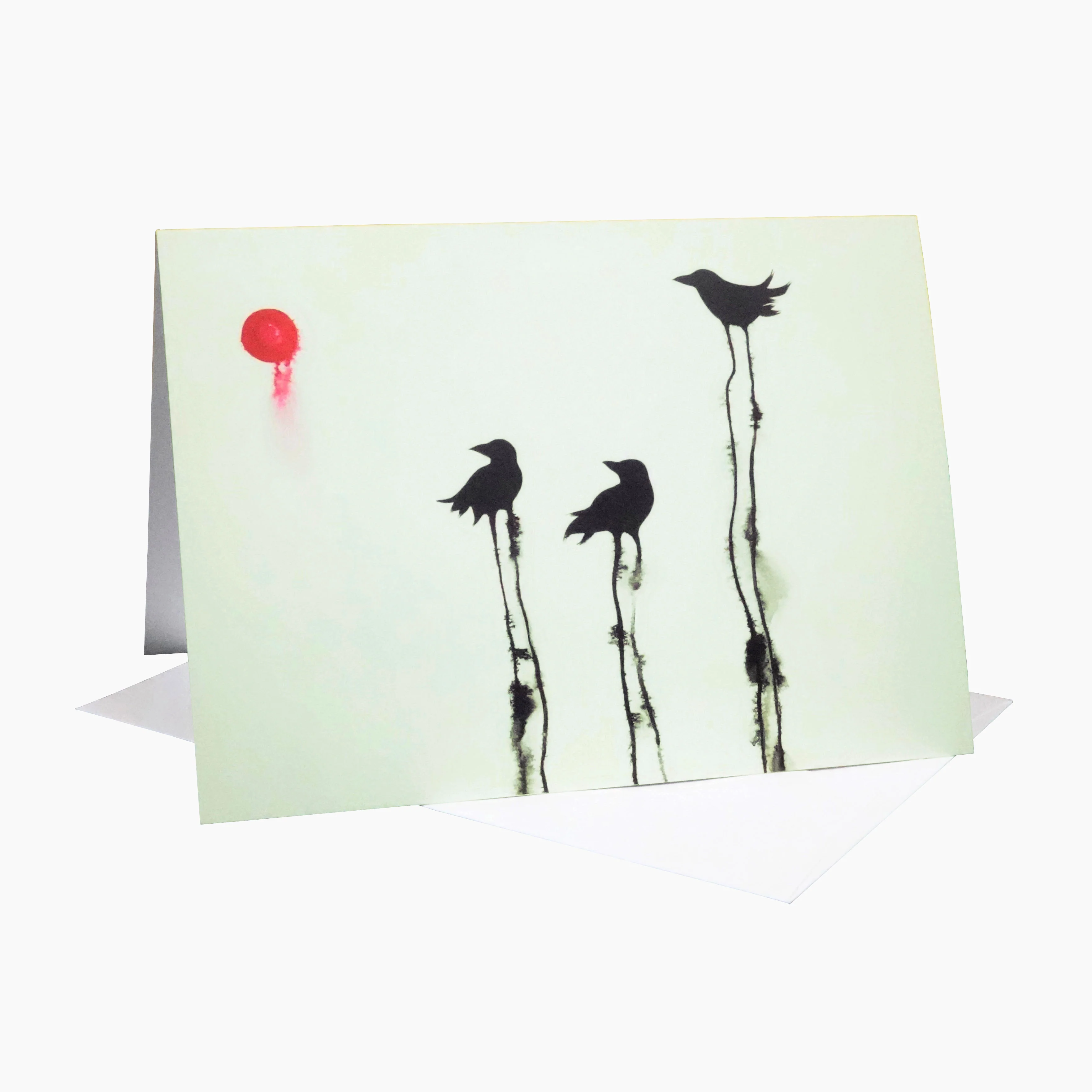 Ravens in the Clouds Note Card