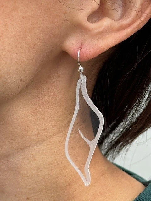 S-Shape Earrings with Argentium® Silver Ear Wire - Image 5