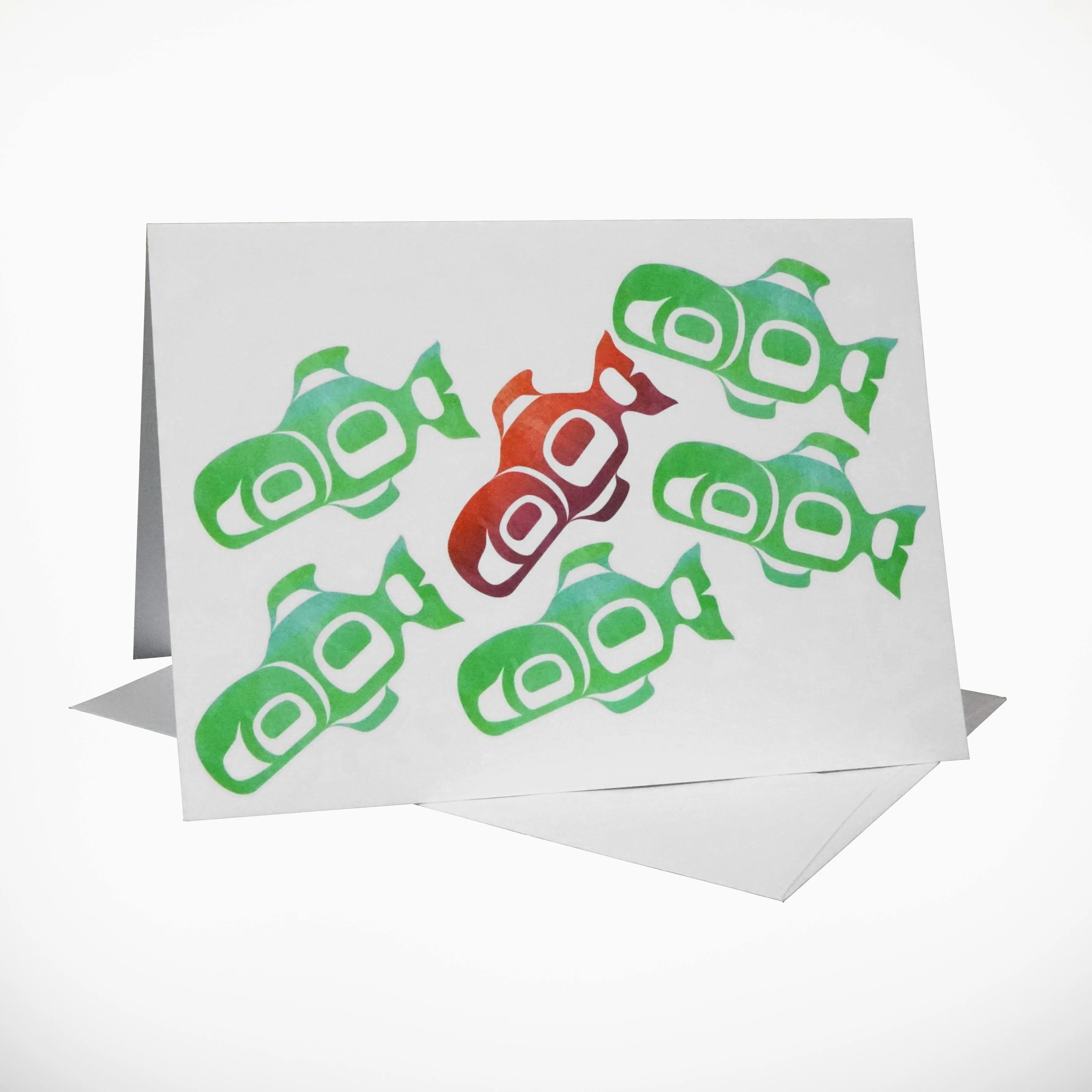 Salmon Note Card