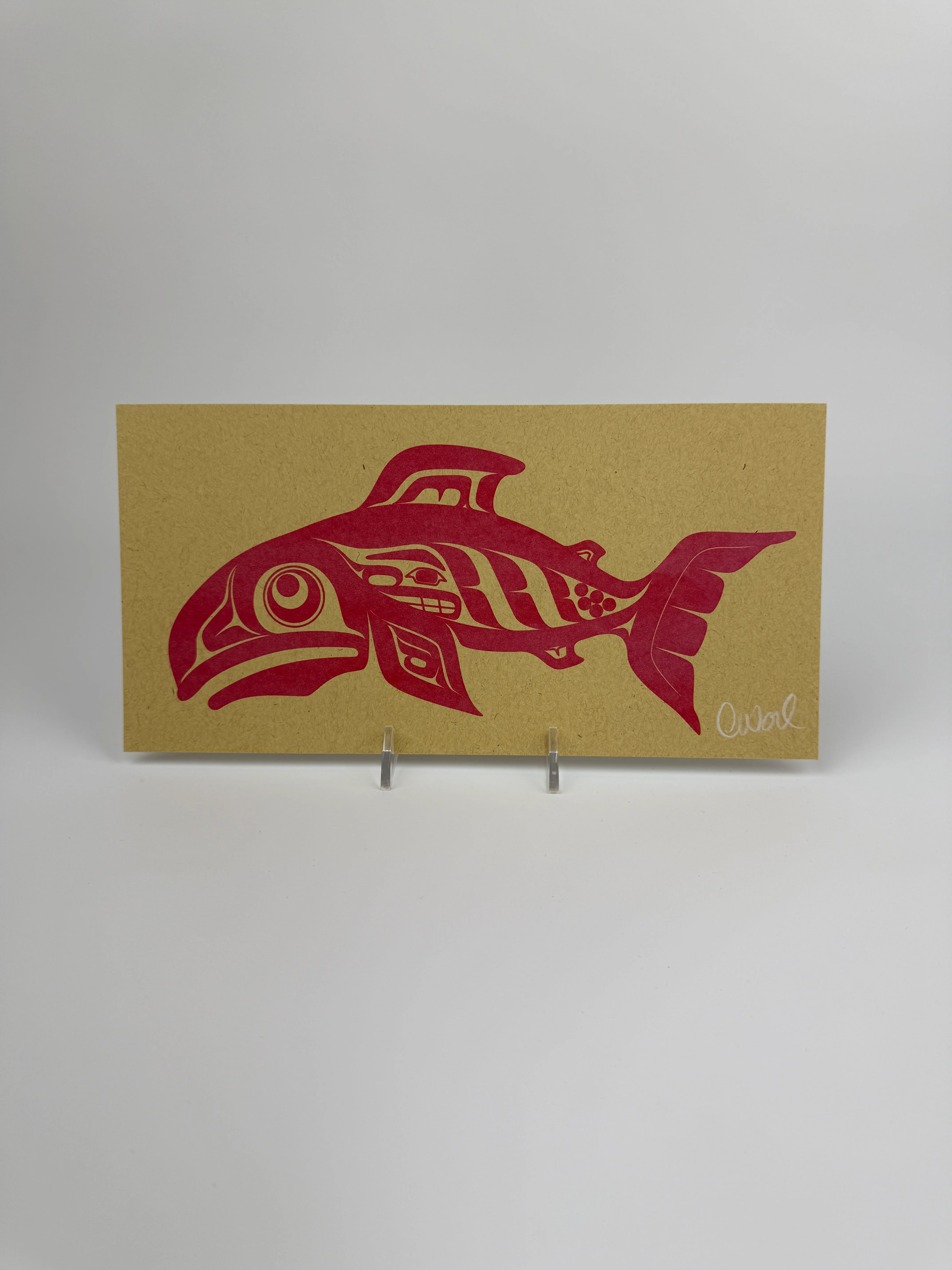 Salmon Silkscreen 11" x 5.5" - Image 3
