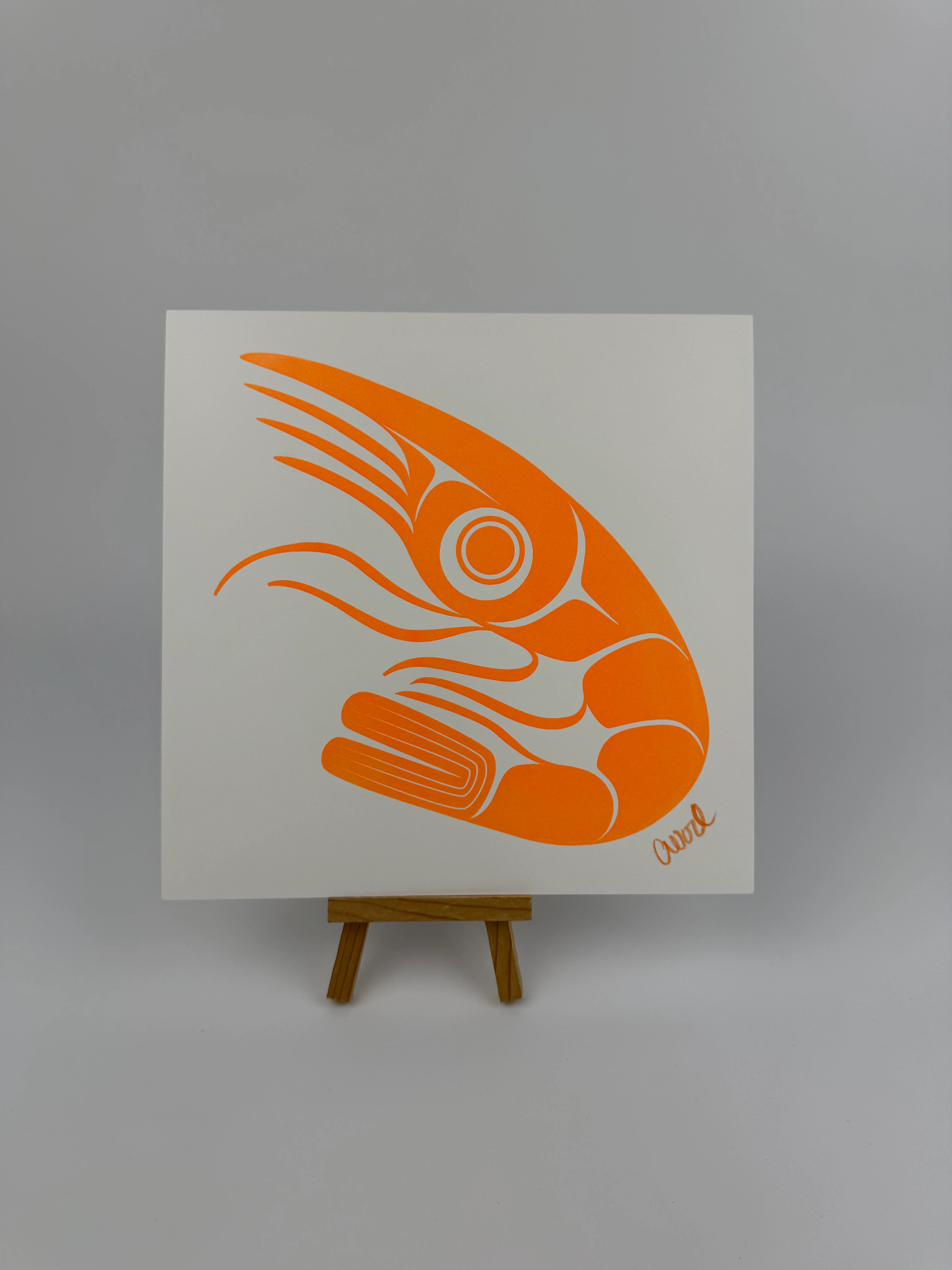 Shrimpy Silkscreen 8" x 8" - Image 3